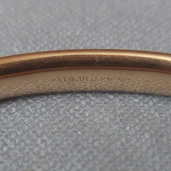 Antique Rose Gold Filled Bangle Bracelet - Picture 6 of 11
